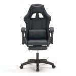 A9937 ΜΑΥΡΟ PVC ΠΟΛΥΘΡΟΝΑ GAMING/ΜΕ ΥΠΟΠΟΔΙΟ - Image 2