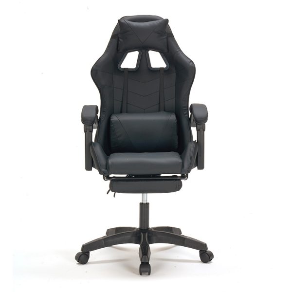A9937 ΜΑΥΡΟ PVC ΠΟΛΥΘΡΟΝΑ GAMING/ΜΕ ΥΠΟΠΟΔΙΟ - Image 2