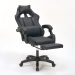 A9937 ΜΑΥΡΟ PVC ΠΟΛΥΘΡΟΝΑ GAMING/ΜΕ ΥΠΟΠΟΔΙΟ - Image 4