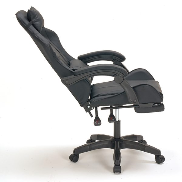 A9937 ΜΑΥΡΟ PVC ΠΟΛΥΘΡΟΝΑ GAMING/ΜΕ ΥΠΟΠΟΔΙΟ - Image 5