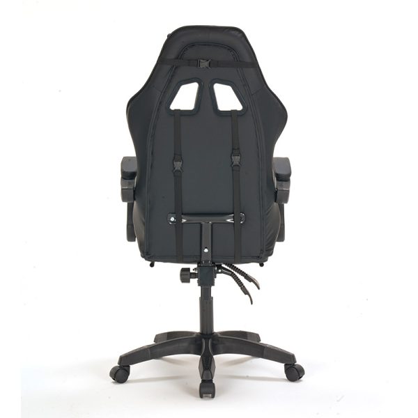 A9937 ΜΑΥΡΟ PVC ΠΟΛΥΘΡΟΝΑ GAMING/ΜΕ ΥΠΟΠΟΔΙΟ - Image 7
