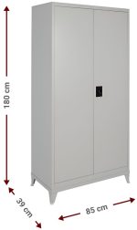 Μεταλλική ντουλάπα Damian 2D Shelf - Image 3