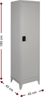 Μεταλλική ντουλάπα Damian 1D - Image 3