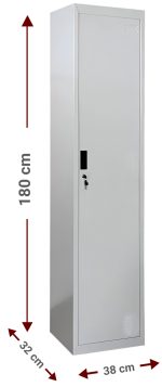 Μεταλλικός φοριαμός Damian 1D Slim - Image 3