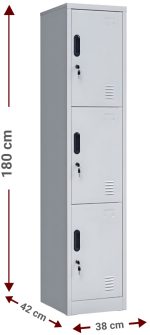 Μεταλλικός φοριαμός Damian 3D Slim - Image 3