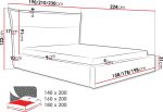 Επενδυμένο κρεβάτι Tinkus-140 x 200 - Image 3