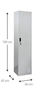 Μεταλλικός φοριαμός Damian 1D Slim - Image 3
