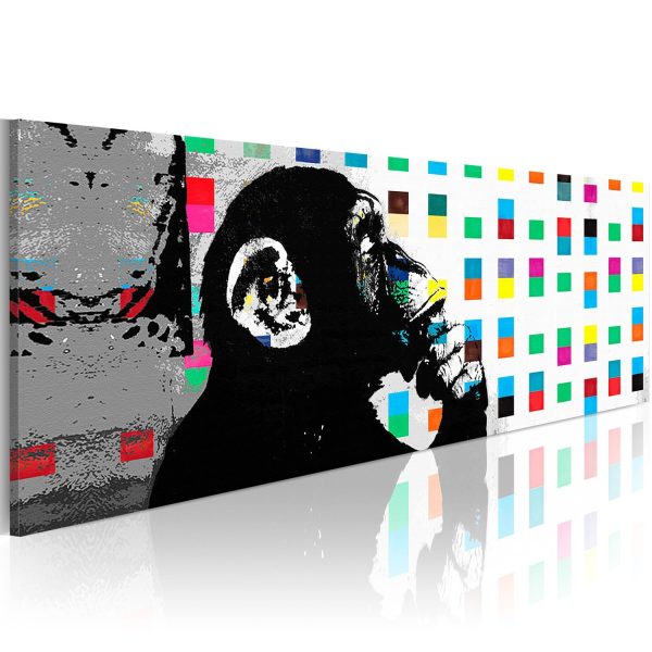Πίνακας - Banksy: The Thinker Monkey 150x50 - Image 1