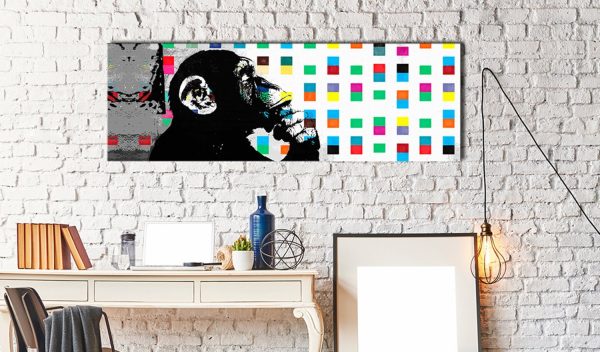 Πίνακας - Banksy: The Thinker Monkey 150x50 - Image 2