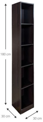 Βιβλιοθήκη Eliot 5s slim-Wenge - Image 3