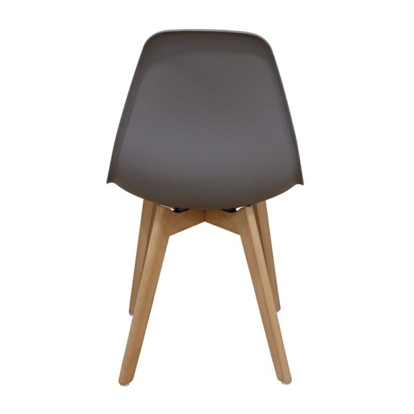 Καρέκλα Τραπεζαρίας Ξύλινη 4τμχ Loft Plus Γκρί PP 46x46x41-81εκ. - Image 4