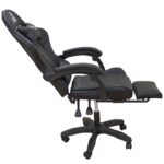 A9950 ΜΑΥΡΟ PVC ΠΟΛΥΘΡΟΝΑ GAMING/ΜΕ ΥΠΟΠΟΔΙΟ 61Χ62Χ45-118/54-127εκ. - Image 5