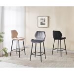 DYLAN BLACK VELVET ΥΦΑΣΜΑ 65εκ. ΣΚΑΜΠΟ ΜΕΤΑΛΛΙΚΟ 46X45X65-95εκ. - Image 4