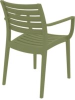 ARTEMIS OLIVE GREEN ΠΟΛΥΘΡΟΝΑ ΠΟΛ/ΝΙΟΥ 58X58X83.5εκ. - Image 2