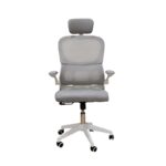 A9935 WHITE/GREY MESH ΠΟΛΥΘΡΟΝΑ ΓΡΑΦΕΙΟΥ 62Χ64Χ42-114/52-125εκ. - Image 2