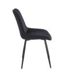 BONY BLACK VELVET ΥΦΑΣΜΑ ΚΑΡΕΚΛΑ ΜΕΤΑΛΛΙΚΗ 51X58X87εκ. - Image 3