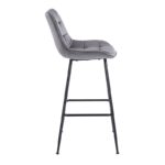 ERMINA GREY VELVET ΥΦΑΣΜΑ 75εκ. ΣΚΑΜΠΟ ΜΕΤΑΛΛΙΚΟ 49X50X75-104εκ. - Image 3