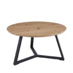 ALEX SONOMA OAK Φ80Χ41εκ. ΤΡΑΠΕΖΙ ΣΑΛΟΝΙΟΥ