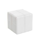 ENZO WHITE PU ΣΚΑΜΠΟ 31X31X31εκ.