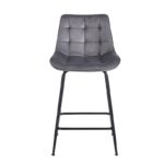 ERMINA GREY VELVET ΥΦΑΣΜΑ 64εκ. ΣΚΑΜΠΟ ΜΕΤΑΛΛΙΚΟ 49X50X64-94εκ. - Image 2