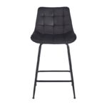 ERMINA BLACK VELVET ΥΦΑΣΜΑ 64εκ. ΣΚΑΜΠΟ ΜΕΤΑΛΛΙΚΟ 49X50X64-94εκ. - Image 2