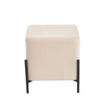 BELLA/S ΣΚΑΜΠΟ BEIGE VELVET ΥΦΑΣΜΑ 36X36Χ38εκ. - Image 2
