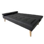 MERYL BLACK PU ΚΑΝΑΠΕΣ ΚΡΕΒΑΤΙ 170X81X74εκ. - Image 3