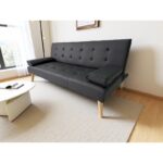 MERYL BLACK PU ΚΑΝΑΠΕΣ ΚΡΕΒΑΤΙ 170X81X74εκ. - Image 4