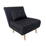 SARA BLACK ΥΦΑΣΜΑ ΠΟΛΥΘΡΟΝΑ/ΚΡΕΒΑΤΙ 75X80X84εκ. - Image 2