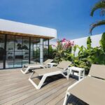 RIO PRO ΞΑΠΛΩΣΤΡΑ WHITE/TAUPE ΠΟΛ/ΝΙΟΥ 190X70X33εκ. - Image 5