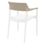 TULUM WHITE/TAUPE ΠΟΛΥΘΡΟΝΑ ΠΟΛ/ΝΙΟΥ 55X52X79εκ. - Image 2