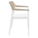 TULUM WHITE/TAUPE ΠΟΛΥΘΡΟΝΑ ΠΟΛ/ΝΙΟΥ 55X52X79εκ. - Image 3