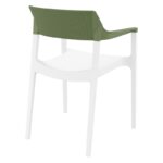 TULUM WHITE/OLIVE GREEN ΠΟΛΥΘΡΟΝΑ ΠΟΛ/ΝΙΟΥ 55X52X79εκ. - Image 2