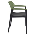 TULUM BLACK/OLIVE GREEN ΠΟΛΥΘΡΟΝΑ ΠΟΛ/ΝΙΟΥ 55X52X79εκ. - Image 3