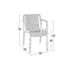 PARMA-S LIGHT GREEN ΠΟΛΥΘΡΟΝΑ ΠΟΛ/ΝΙΟΥ 56X56X79εκ. - Image 5