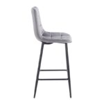 NORA GREY VELVET ΥΦΑΣΜΑ 65εκ. ΣΚΑΜΠΟ ΜΕΤΑΛΛΙΚΟ 45X41X65-99εκ. - Image 3