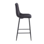 NORA BLACK VELVET ΥΦΑΣΜΑ 65εκ. ΣΚΑΜΠΟ ΜΕΤΑΛΛΙΚΟ 45X41X65-99εκ. - Image 3