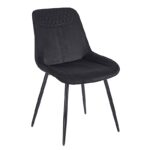 TEREA BLACK VELVET ΥΦΑΣΜΑ ΚΑΡΕΚΛΑ ΜΕΤΑΛΛΙΚΗ 51X58X87εκ.