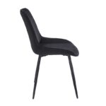 TEREA BLACK VELVET ΥΦΑΣΜΑ ΚΑΡΕΚΛΑ ΜΕΤΑΛΛΙΚΗ 51X58X87εκ. - Image 3