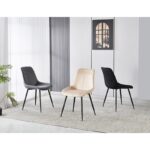 TEREA BLACK VELVET ΥΦΑΣΜΑ ΚΑΡΕΚΛΑ ΜΕΤΑΛΛΙΚΗ 51X58X87εκ. - Image 4