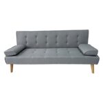 MERYL LIGHT GREY ΥΦΑΣΜΑ ΚΑΝΑΠΕΣ ΚΡΕΒΑΤΙ 170X81X74εκ. - Image 2