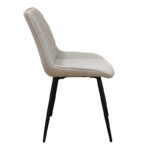 ALESIA L. BEIGE ΥΦΑΣΜΑ ΚΑΡΕΚΛΑ ΜΕΤΑΛΛΙΚΗ 50X59X86εκ. - Image 3